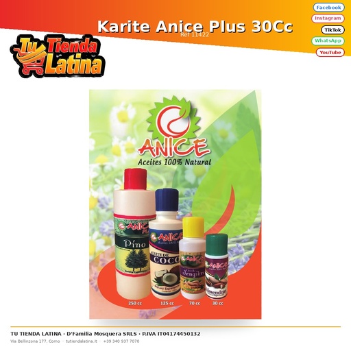 [11422] Karite Anice Plus 30Cc