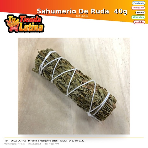 [56742] Sahumerio De Ruda  40g