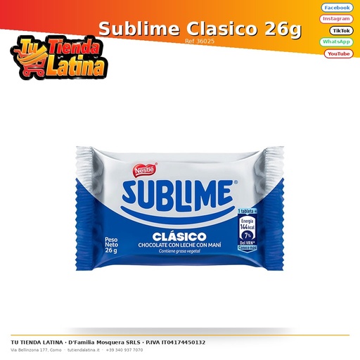 [36025] Sublime Clasico 26g