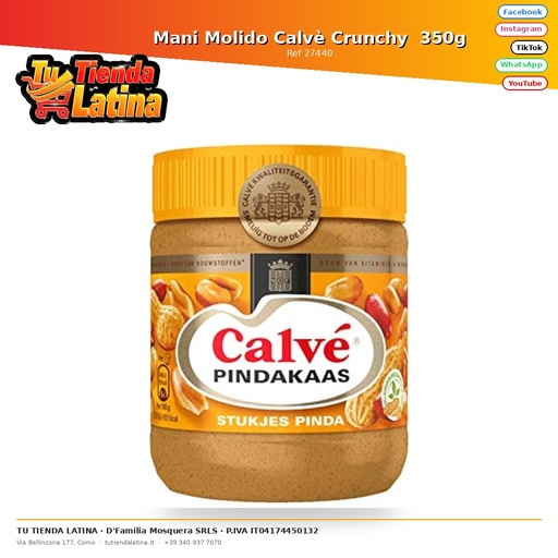[27440] Calvè Crunchy Ground Peanuts 350g