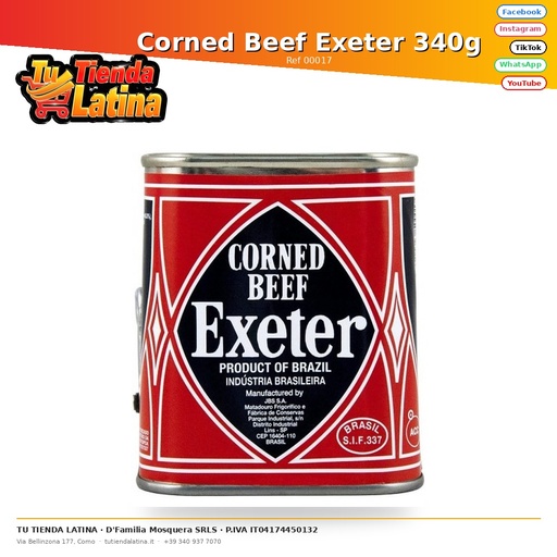 [00017] Manzo in scatola Exeter 340g