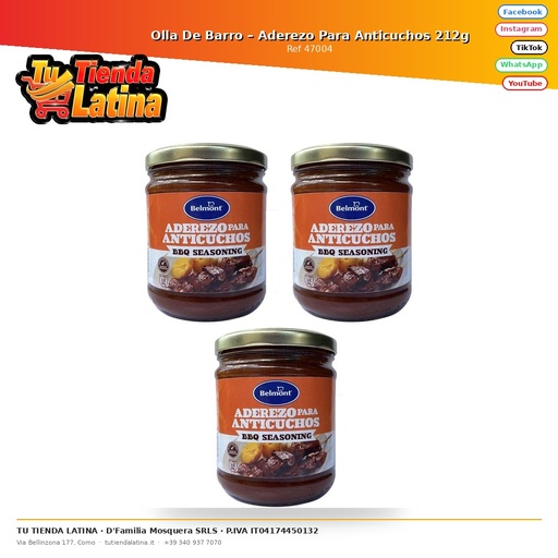 [47004] Clay Pot – Condimento per Anticuchos 212g
