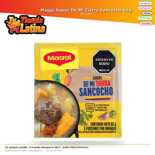 [5297] Maggi Sopas De Mi Tierra Sancocho 60g