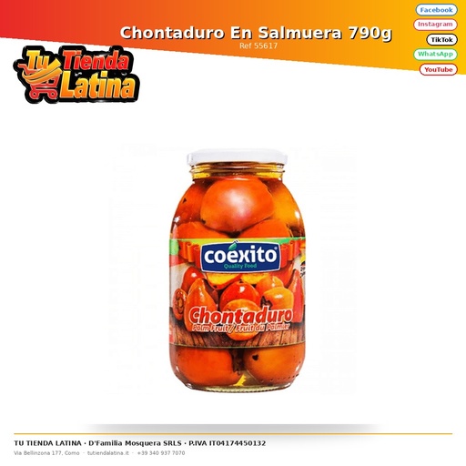 [55617] Chontaduro En Salmuera 790g 