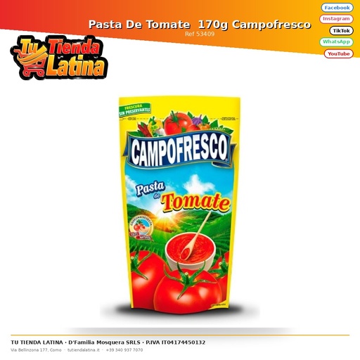 [53409] Pasta De Tomate  170g Campo fresco