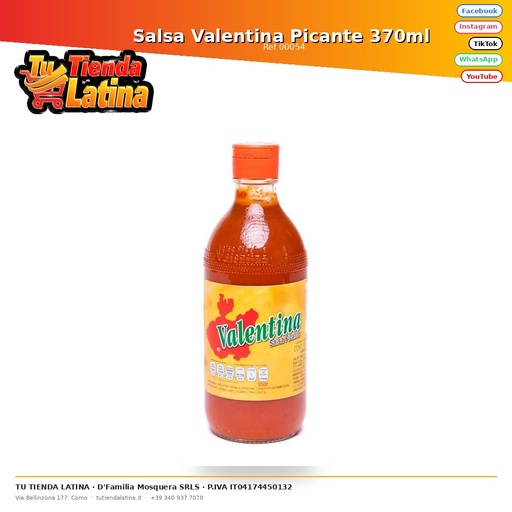 [00054] Salsa Valentina Picante 370ml 