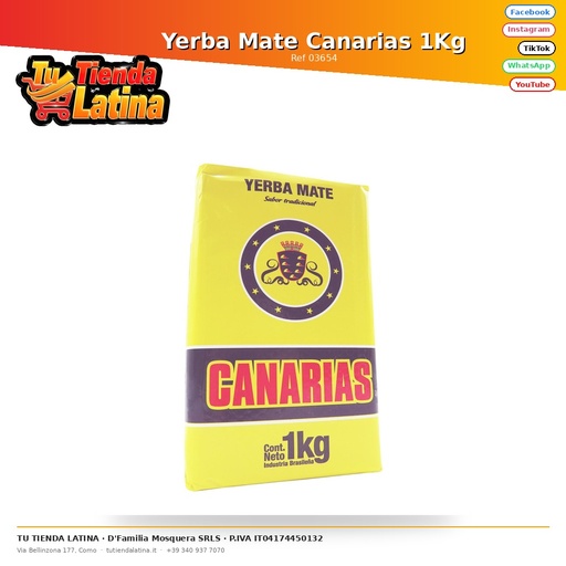 [03654] Yerba Mate Canarias 1Kg