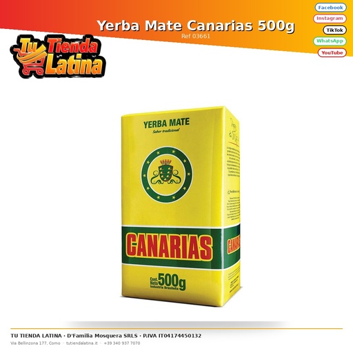 [03661] Yerba Mate Canarias 500g