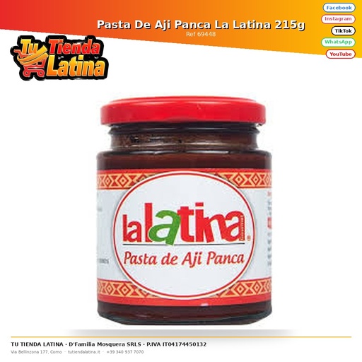 [69448] La Latina Aji Panca Pasta 215g