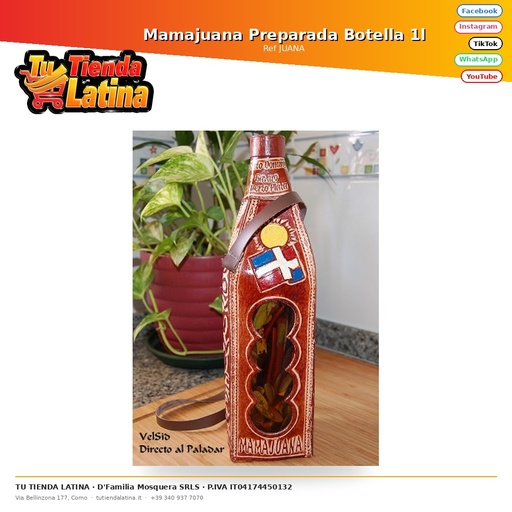 [JUANA] Mamajuana Preparada Botella 1l