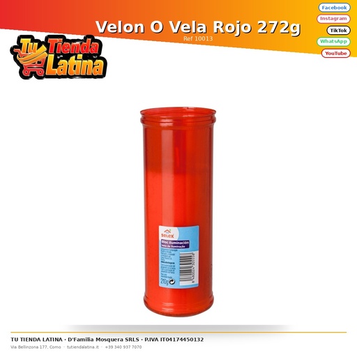[10013] Velon O Vela Rosso 272g