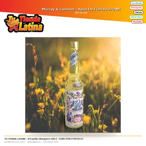 [04228] Murray & Lanman – Agua De Florida 270 ml