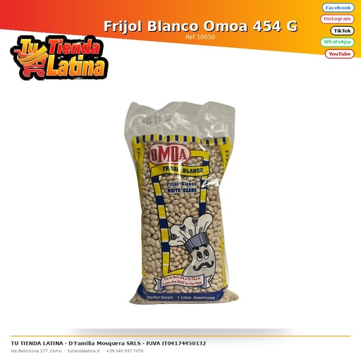 [10050] Frijol Blanco Omoa 454 G