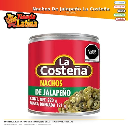 [05062] Nachos De Jalapeño La Costeña