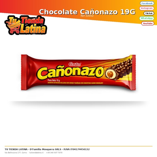[22002] Chocolate Cañonazo 19g