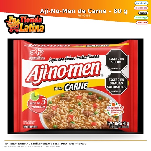 [02684] Ají-No-Men de Carne – 80 g