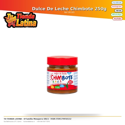 [00165] Dulce De Leche Chimbote 250g