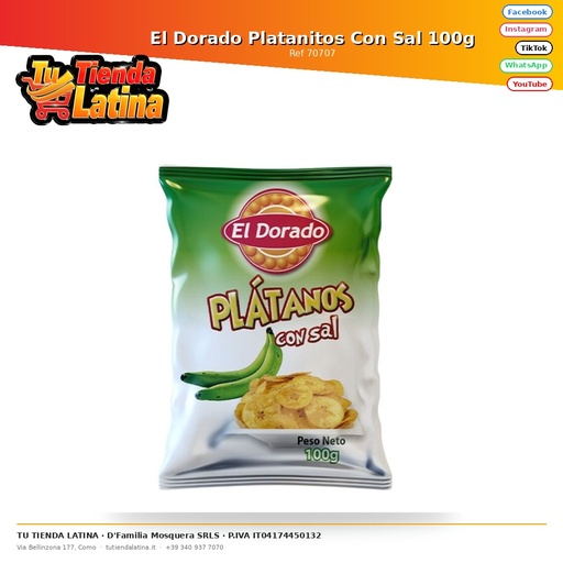 [70707] El Dorado Platanitos Con Sal 100g