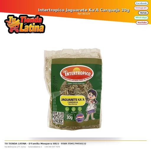 [80324] Intertropical Jaguarete Ka'A Carqueja 30g