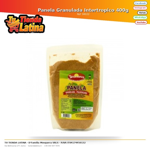 [34022] Panela Granulata Intertropicale 400g