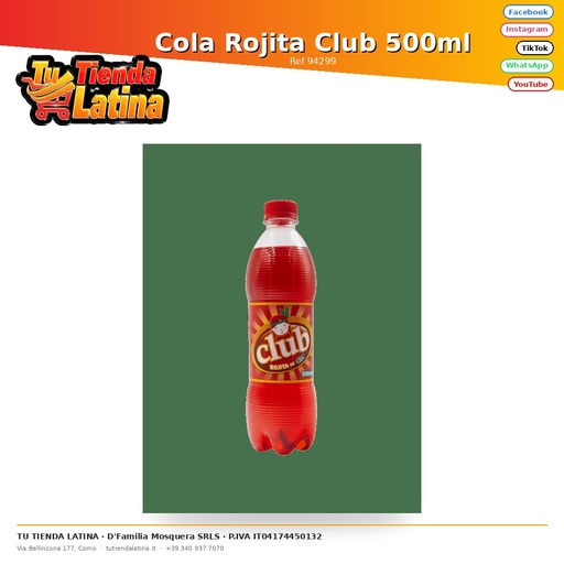 [REF00040] Cola Rojita Club 500ml