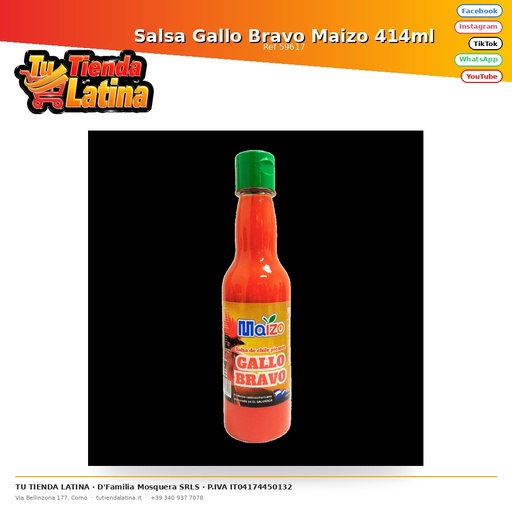 [59617] Salsa Gallo Bravo Maizo 414ml