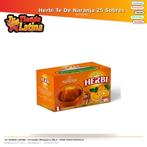 [21995] Herbi Orange Tea 25 Envelopes