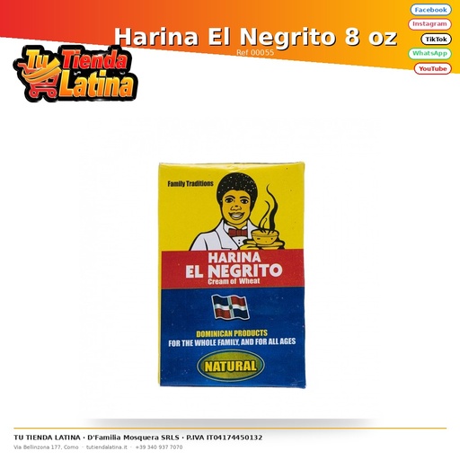 [00055] Harina El Negrito 8 oz