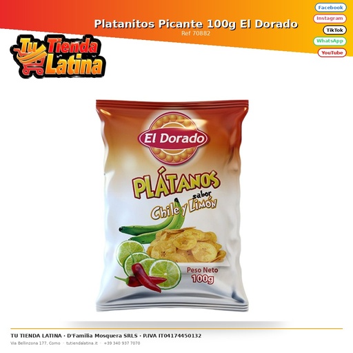 [70882] Platanitos Picante 100g El Dorado