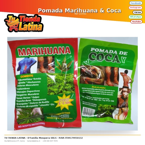 [22561] Unguento alla marijuana e coca
