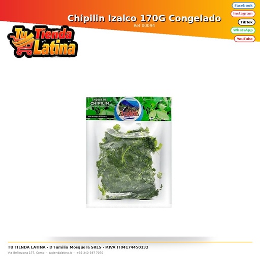 [00094] Chipilin Izalco 170G Congelado