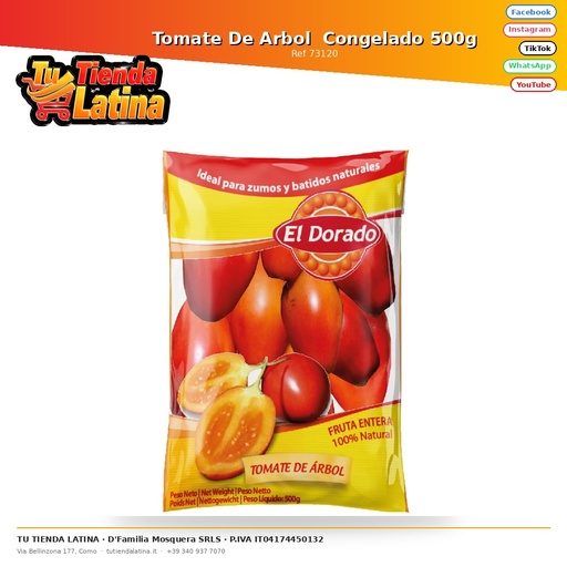 [73120] Tomate De Arbol  Congelado 500g