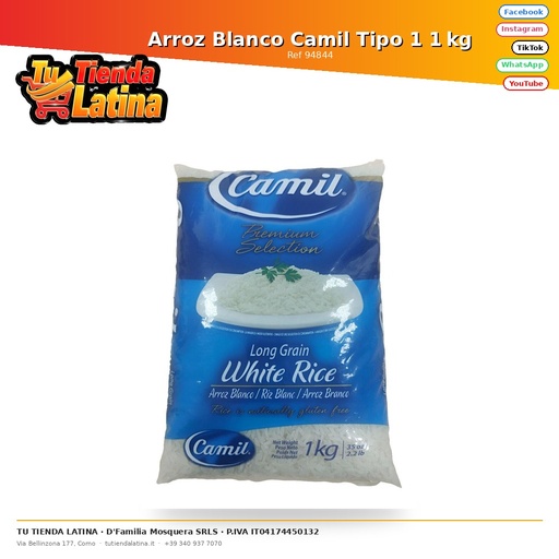 [94844] Camil Riso Bianco Tipo 1 1kg