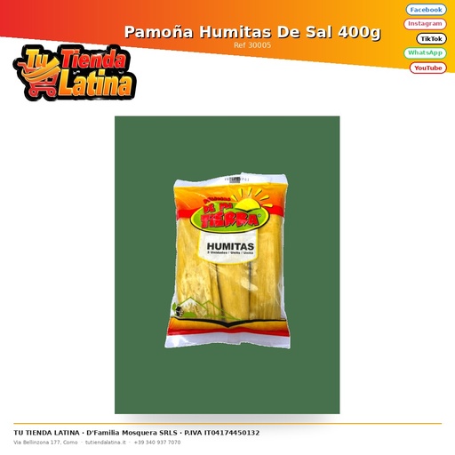 [30005] Pamoña Humitas De Sal 400g