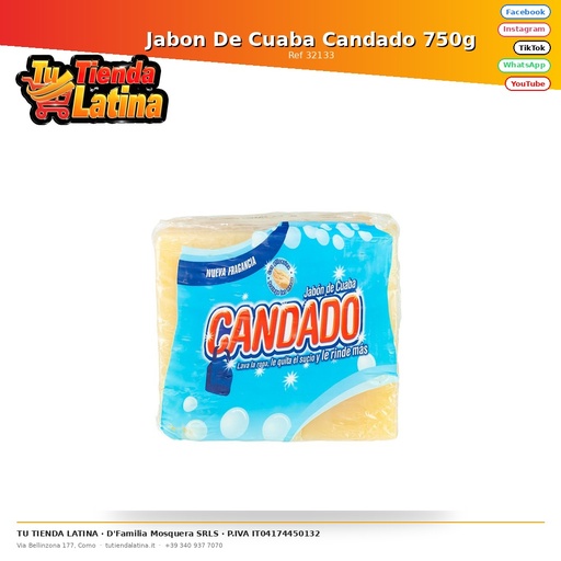 [32133] Jabon De Cuaba Candado 750g