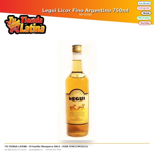 [01482] Legui Licor Fino Argentino 750ml