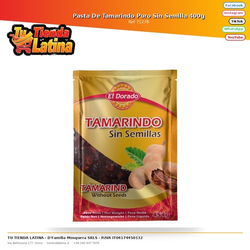 [71278] Pasta De Tamarindo Puro Sin Semilla 400g