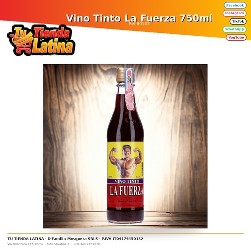 [80107] Vino Tinto La Fuerza 750ml