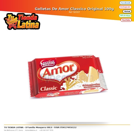 [58307] Biscotti d'amore classici originali 100g