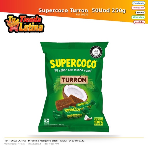 [30639] Supercoco Turron  50Und 250g
