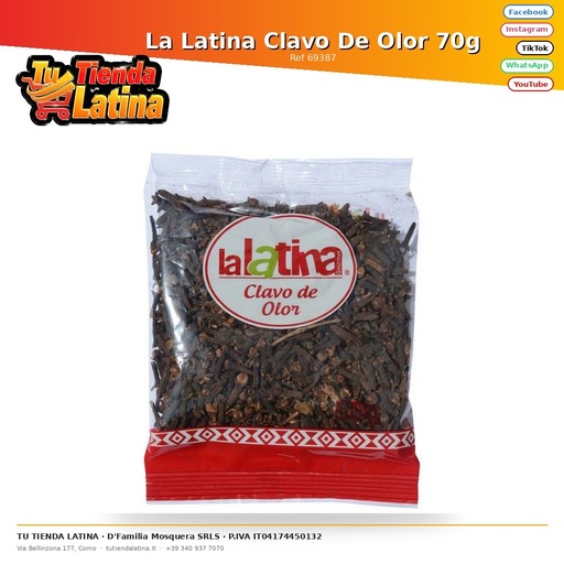 [69387] La Latina Clavo De Olor 70g