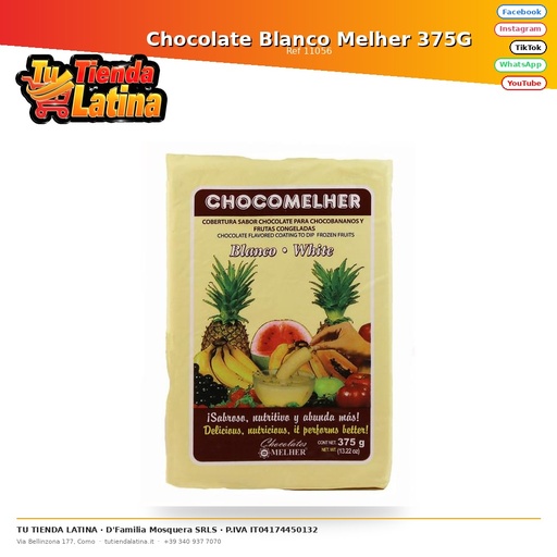 [11056] Chocolate Blanco Melher 375g