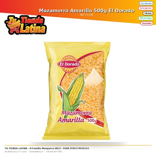 [71339] Mazamorra Gialla 500g El Dorado