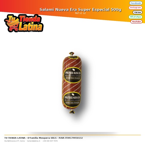 [s1 s2] Salami Nueva Era Super Especial 500g