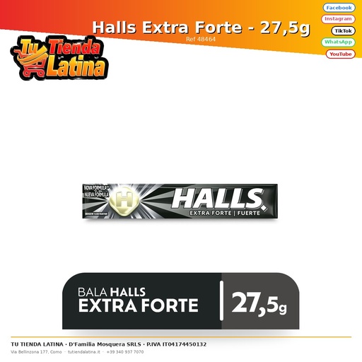 [48464] Halls Extra Forte - 27,5g
