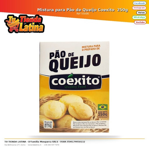 [55006] Miscela per Pão de Queijo Coexito 250g
