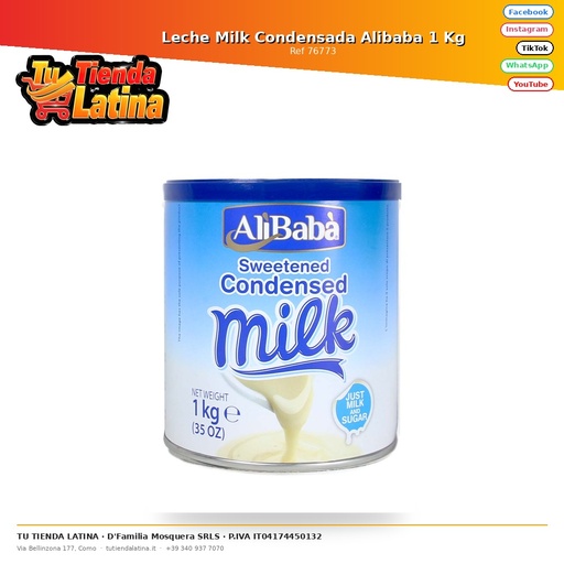 [76773] Leche Milk Condensada Alibaba 1 Kg