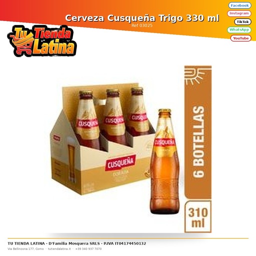 [03025] Birra di Frumento Cusqueña 330 ml