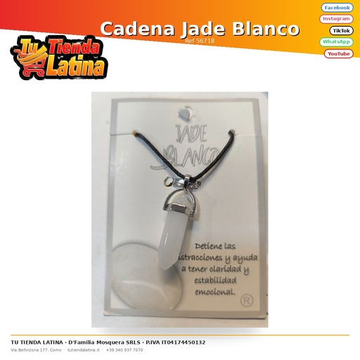Cadena Jade Blanco