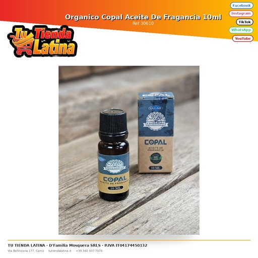 [30610] Organic Copal Fragrance Oil 10ml